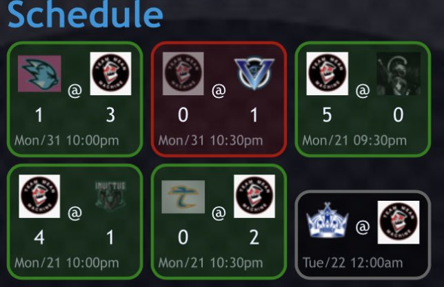 MeanMachineNHL's tweet image. Good games at the @NYIslanders (IGT Circuit) for the boys as we went 3-0-0 to move into the top 8!
See you tomorrow for a BO3 against @ProdigyNHL 

Twitch : LifexAdvisor at 21h00 East Time 🚨