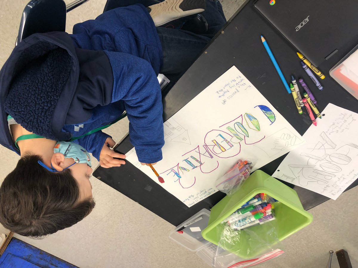 Morse Code Bracelets with our #OneWord in 4th Grade