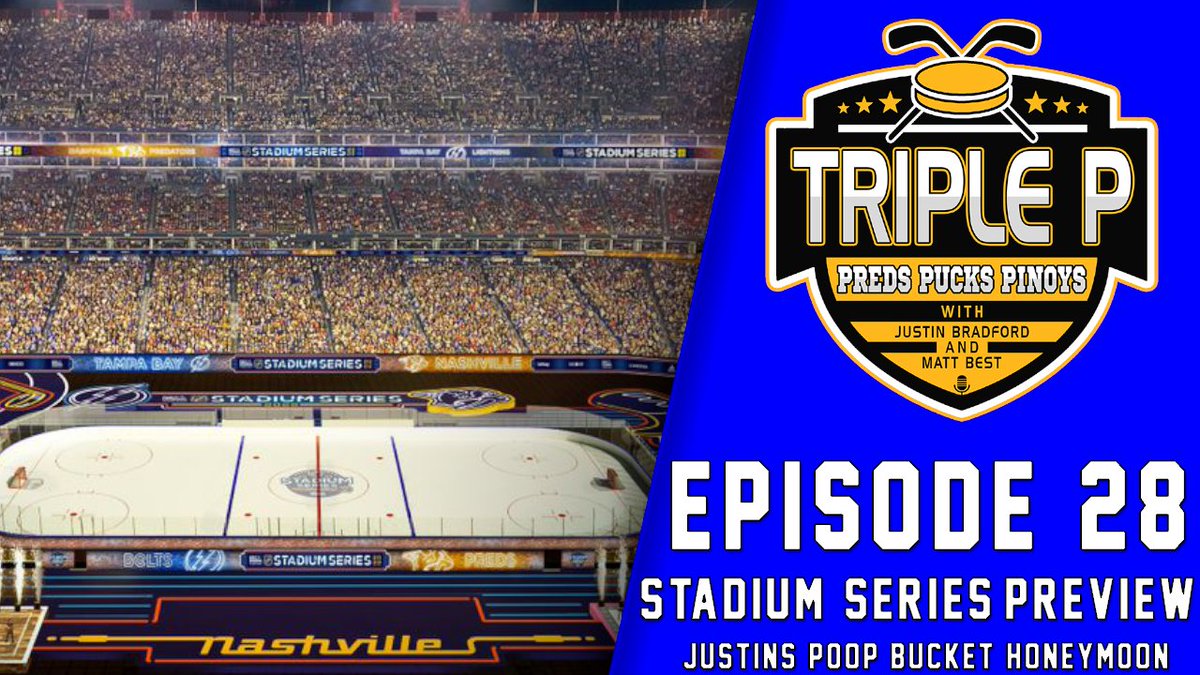 🚨NEW EPISODE🚨

🏒<a href="/justinbbradford/">Justin Bradford</a> &amp; <a href="/bestofmatt/">Matt Best</a> discuss the upcoming #StadiumSeries, chat Pekka Rinne's #Preds jersey retirement, and of course - they discuss Justin's honeymoon... poop and all!

🎧LISTEN: linktr.ee/predspuckspino……

📺WATCH: youtu.be/h4T8anW885E