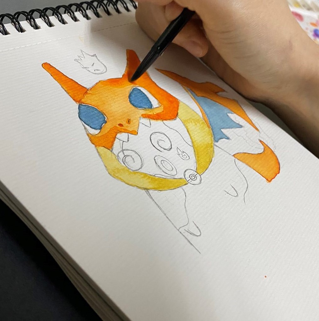 amnci_sol's tweet photo. My #FANART for @Whiskers_NFT
Introducing, Mei-Li a novice spell caster who recently learned the element of fire, all dressed up for the annual Great Pond Cosplay event!
She decided to come in as her favorite character in Whiskmon, Whi-zard! 

@ricosfilm @champanini0x @maxofato https://t.co/YsEDP8J7GI