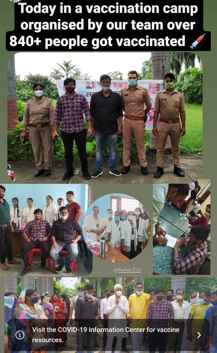 Ujjwal_1511's tweet photo. लखनऊ के विभिन्न क्षेत्रों मे हमारी छात्रों की टीम द्वारा विभिन्न दिनों ३० से अधिक कोरोना टीकाकरण कैंप करवाये गये जिसमे की लगभग 10000 से अधिक लोगो को टीका लगा। 
छात्र एकता🚩
@MoHFW_INDIA @AdminLKO
@WHO @ANINewsUP @UPGovt @CMHelpline1076 @TOILucknow @htTweets @DDNewslive @ZeeNews https://t.co/IxJU0pv5zb