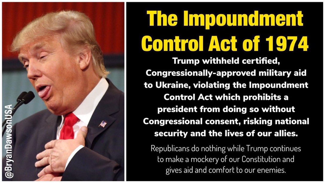 Right now seems like a good time to remind everyone that Trump’s first impeachment was for withholding security assistance from Ukraine. He got away with it. h/t <a href="/santiagomayer_/">Santiago Mayer</a>