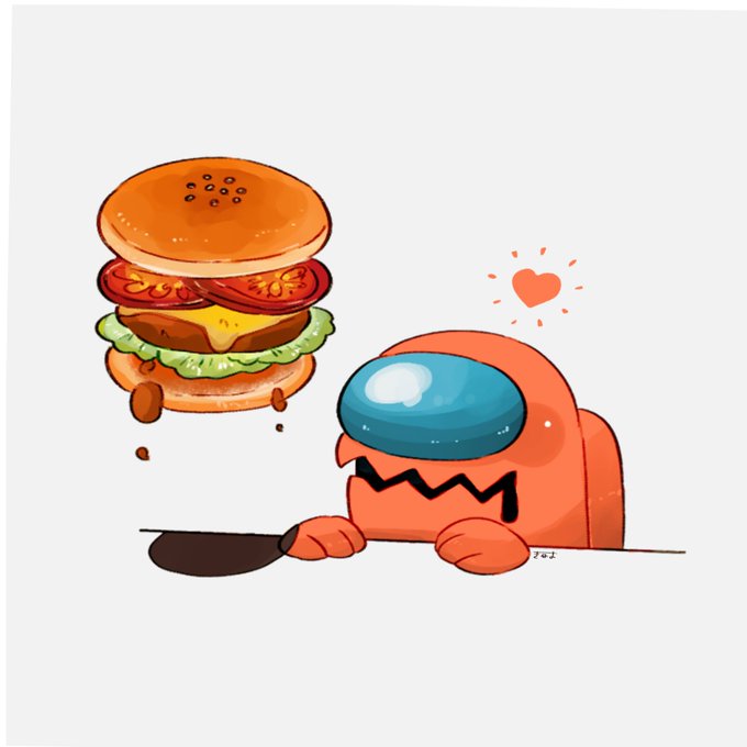 「ハンバーガー ケチャップ」のTwitter画像/イラスト(新着)｜3ページ目