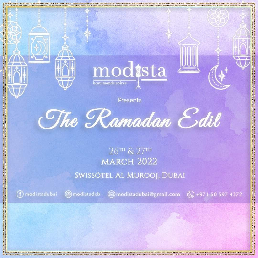 modistadxb's tweet photo. Get ready! ❤️ Bringing the best designers at The Ramadan Edit by @modistadxb 
✨ March 26th &amp; 27th ⁣⁣⁣
✨ Swissotel Al Murooj,Dubai ⁣⁣⁣
✨ 11AM - 8PM ⁣⁣⁣
 #modistadxb #ramadanpopup #ramadanedit #shopping #shoppingindubai #dubairamadan #ramadan2022 #modistarocks https://t.co/BCHOg2GbG4