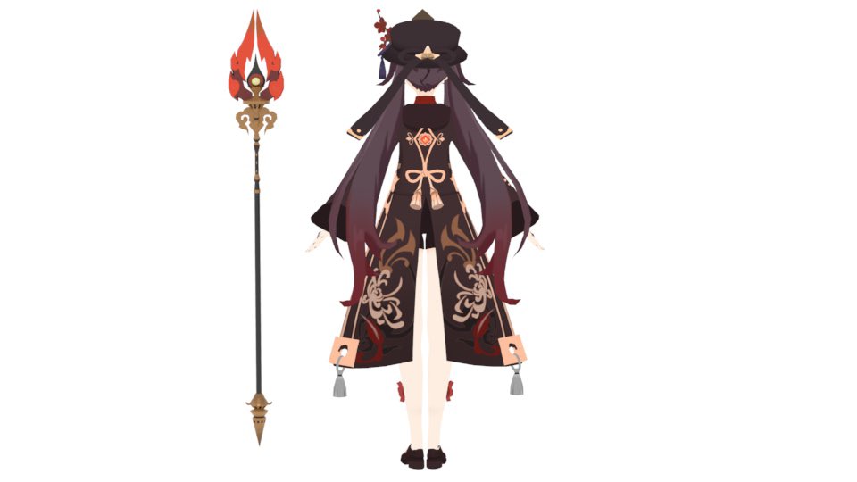 胡桃様出来上がりました 原神の推し胡桃をモデリングしました！！ まだ雑ですが…😅 もっと