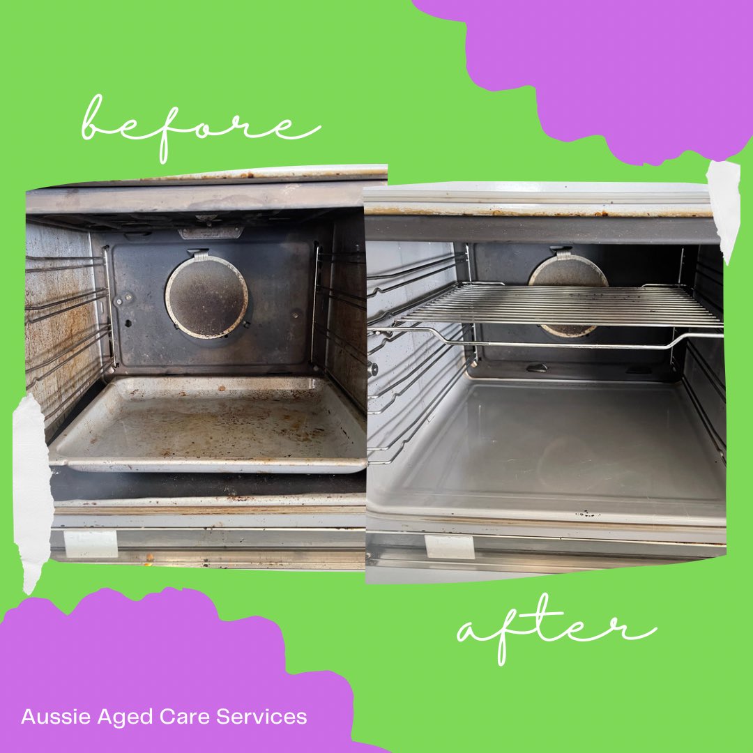 infoaacares's tweet photo. Another #awesome #beforeandafter from the #AACARES #team. An #oven #clean is usually overlooked or too difficult for #clients to #safely do themselves, yet it is so important to avoid risks such as #greasefires or oven damage. https://t.co/sB2Z1pEPnW