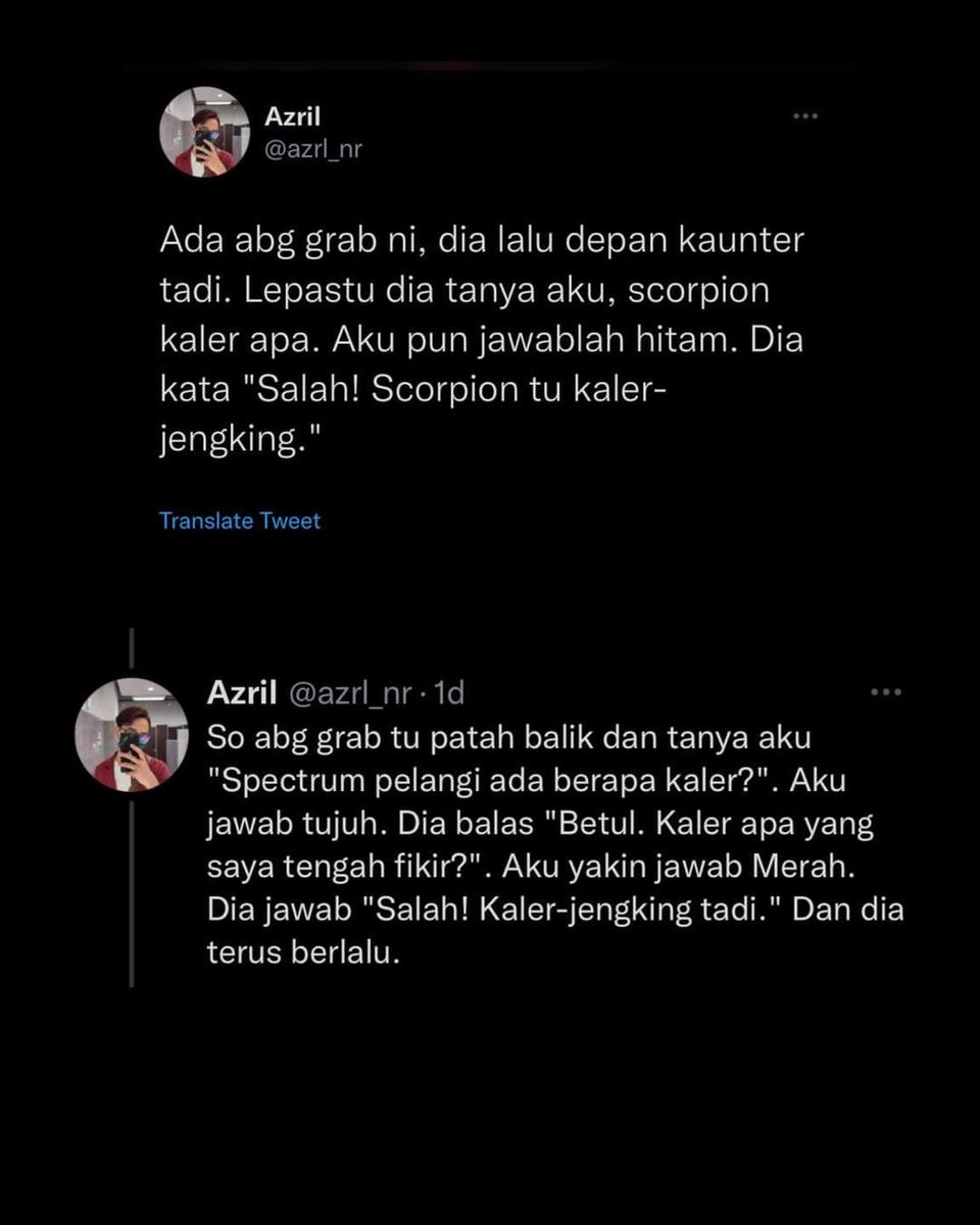 amende_sial's tweet photo. Budak Twitter kalau tak reka cerita memang tak sah. https://t.co/7X8AEGkUZY