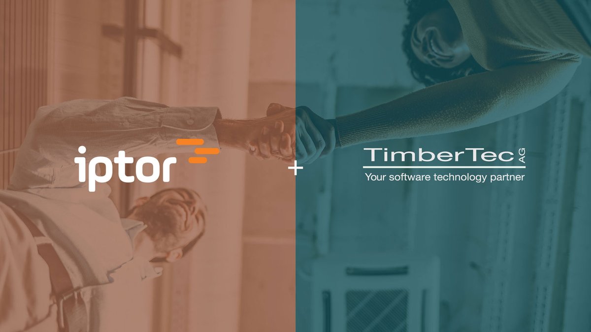 <a href="/Iptor/">Iptor</a> is pleased to share the acquisition TimberTec AG, a leading supplier of #ERP technology solutions to the #timber industry. By joining forces Iptor and TimberTec have an ambitious growth plan. Read the press release. iptor.com/press-release/…