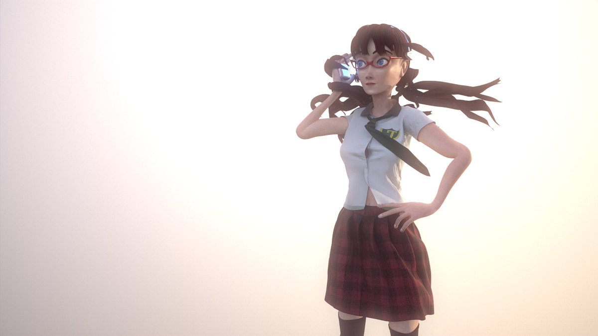 batardise's tweet photo. Hola Internet, hice esta monita para el diplomado de Animación 3D y Escultura de Personaje de la FAD, su diseño está basado en Mari Makinami Illustrious de Evangelion. Aprendí muchísimo en este proceso y aunque sé que me falta mucho por mejorar, me siento bien con mi progreso. https://t.co/YH060NiziA
