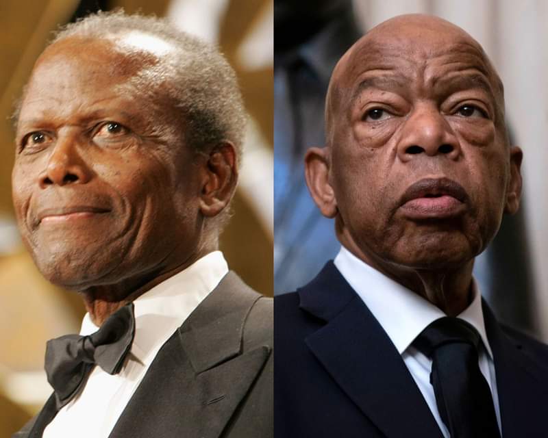 Happy Birthday to two inspirations Sidney Poitier and John Lewis 