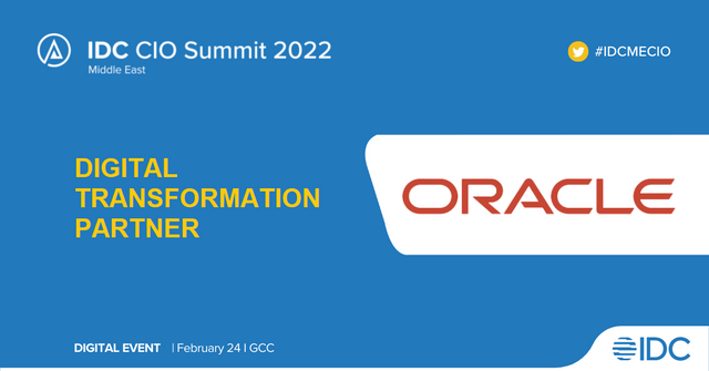 thapar_n's tweet photo. The largest gathering of #CIOs and industry leaders in GCC is here! Don't miss @Oracle's session, 24 Feb. at 9:25 am - 'Fireside Chat' with Andrew Sutherland, Oracle SVP and Jyoti Lalchandani, IDC Group VP. https://t.co/xHqhpkLexZ https://t.co/KGsAfNPsYC