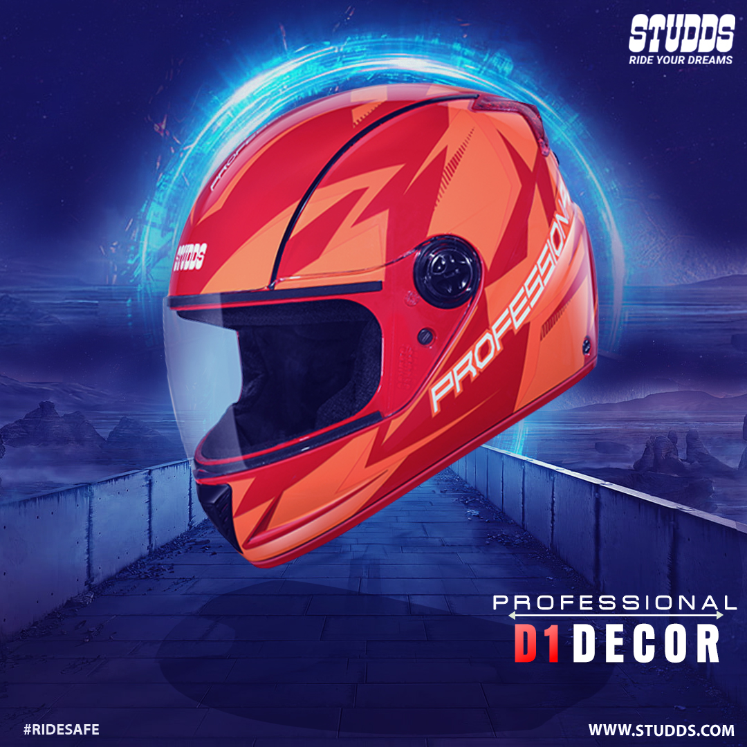 StuddsHelmet's tweet photo. Professional D1 Decor is a higher impact full face helmet with features like regulated density EPS, UV resistant paint, &amp; a quick release chin strap.  https://t.co/NWK9THEqTE

#Studds #RideYourDreams #RideSafe #StuddsHelmets #FullFaceHelmets #Professional  #ProfessionalGraphics https://t.co/y71HNStcof