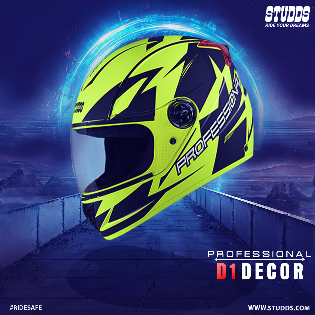 StuddsHelmet's tweet photo. Professional D1 Decor is a higher impact full face helmet with features like regulated density EPS, UV resistant paint, &amp; a quick release chin strap.  https://t.co/NWK9THEqTE

#Studds #RideYourDreams #RideSafe #StuddsHelmets #FullFaceHelmets #Professional  #ProfessionalGraphics https://t.co/y71HNStcof