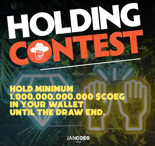 JancoegToken's tweet photo. 🚨🃏Holding contest🃏🚨

‼️ Take part in the draw that we will do on:
💰 Mcap 150,000 (3 Gold bars 1gram for 3 winners) 
💰 Mcap 500,000 (1 motorbike) 
💰 Mcap 1,000,000 (2 motorbikes for 2 winner) 
💰 Mcap 2,500,000 (3 motorbikes) 
💰 Mcap 5,000,000 (1 city car) https://t.co/dmb3bBLgcl