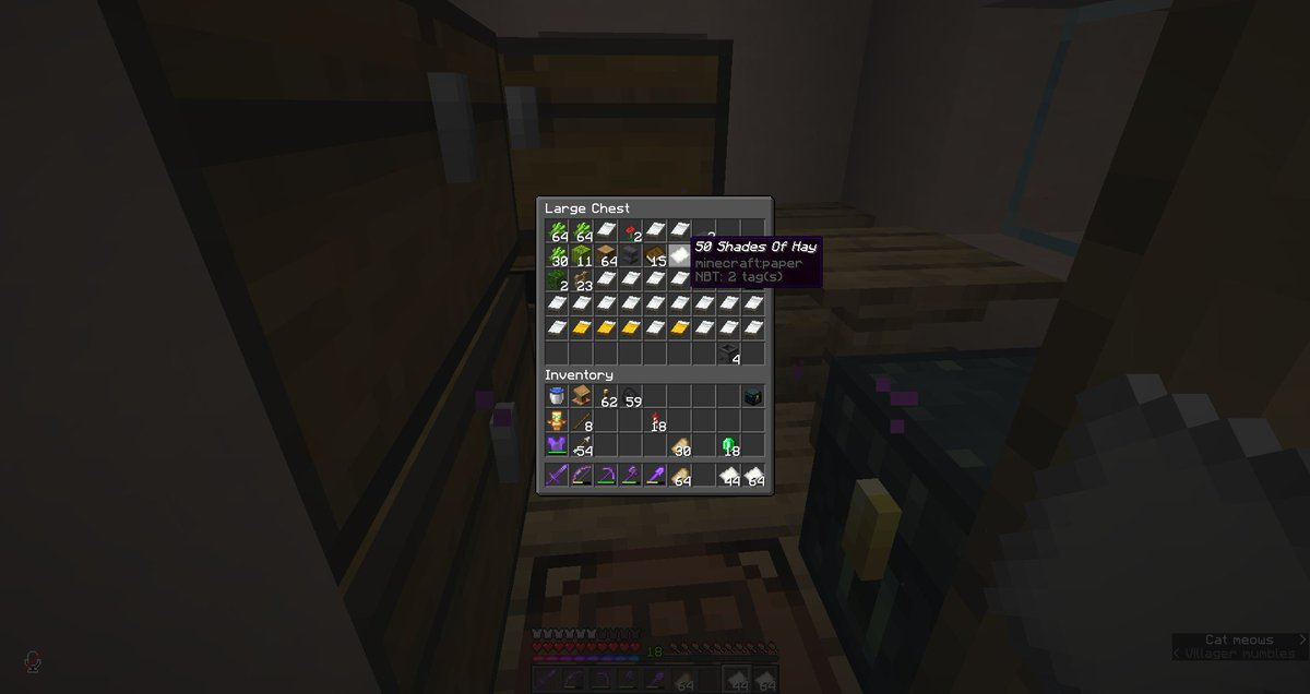 MuuMuuFace's tweet photo. So! I'm just trading with my villagers and I see this!  
I have my suspicions on who did this. What do you all think? #UnityCast @UnityCast https://t.co/0SOhyrxAd4