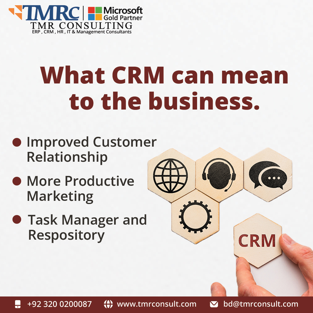 tmr_consulting's tweet image. Does your Small Business need CRM Software?
Yes!!! Organizations dealing with customers need to optimize their customer relations. 
For more details: lnkd.in/dMycnx4g
Contact us: +92 320 0200087 | +92 300 9506727, +92320 0200053
bd@tmrcosult.com
#CRMapplications #bigdata