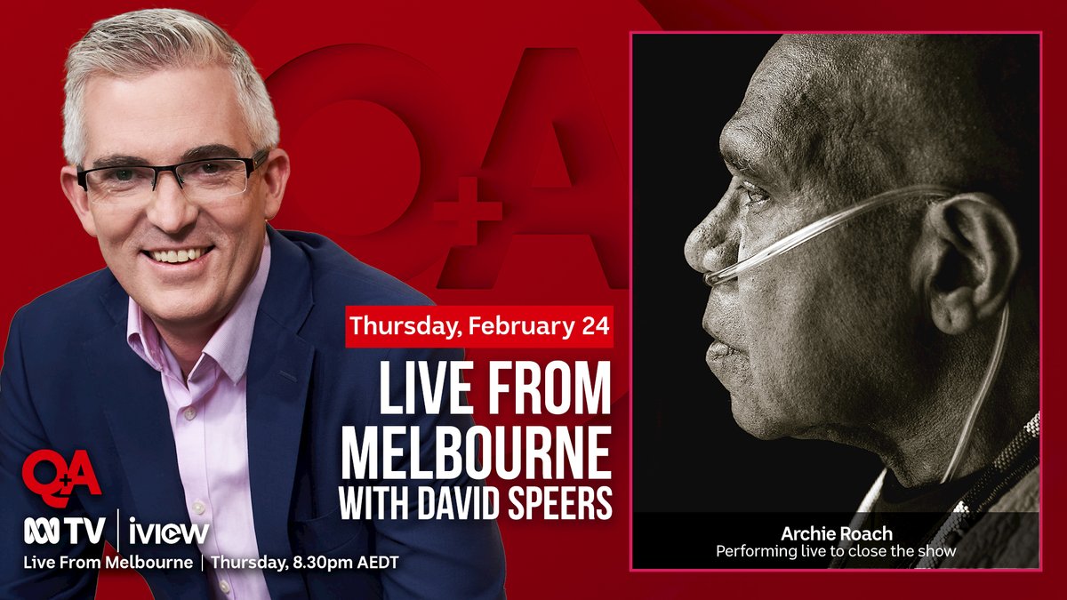 Excited to be performing my new song, One Song, with Steve Magnusson & Sam Anning, from my upcoming career anthology 'My Songs 1989-2021' on @QandA this Thursday 24th at 8:30pm on @ABCTV. #QandA loom.ly/Mgohn5Y