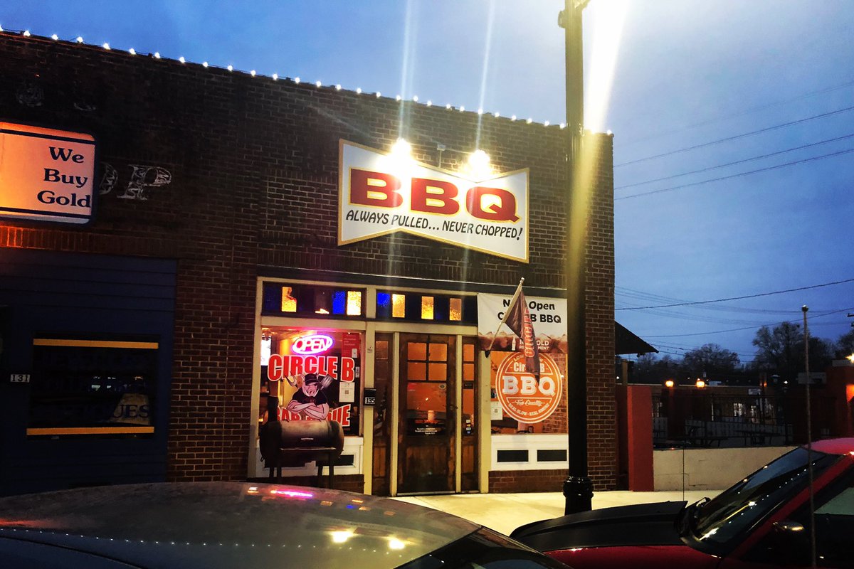 Opening tomorrow @ 11:00am.
We look forward to seeing and serving everyone. 
Don’t forget to text Circle B to 22828  for our upcoming announcements, specials etc.
#BBQ #brickbybrick #eatlocal #flavortown #Foodie #Entrepreneur #forestcityowls #circlebbbq #SmallBiz #ncpork