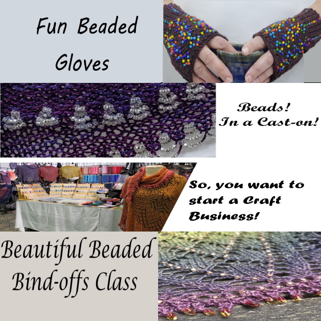 #StitchesWest is next weekend. This is your last chance to sign up for our amazing knitting with beads classes &amp; our awesome class on starting your own craft business. After your class, stop by the booth &amp; check out all the new designs! 
stitches.events/teacher/jean-e… #BetterWithBeads