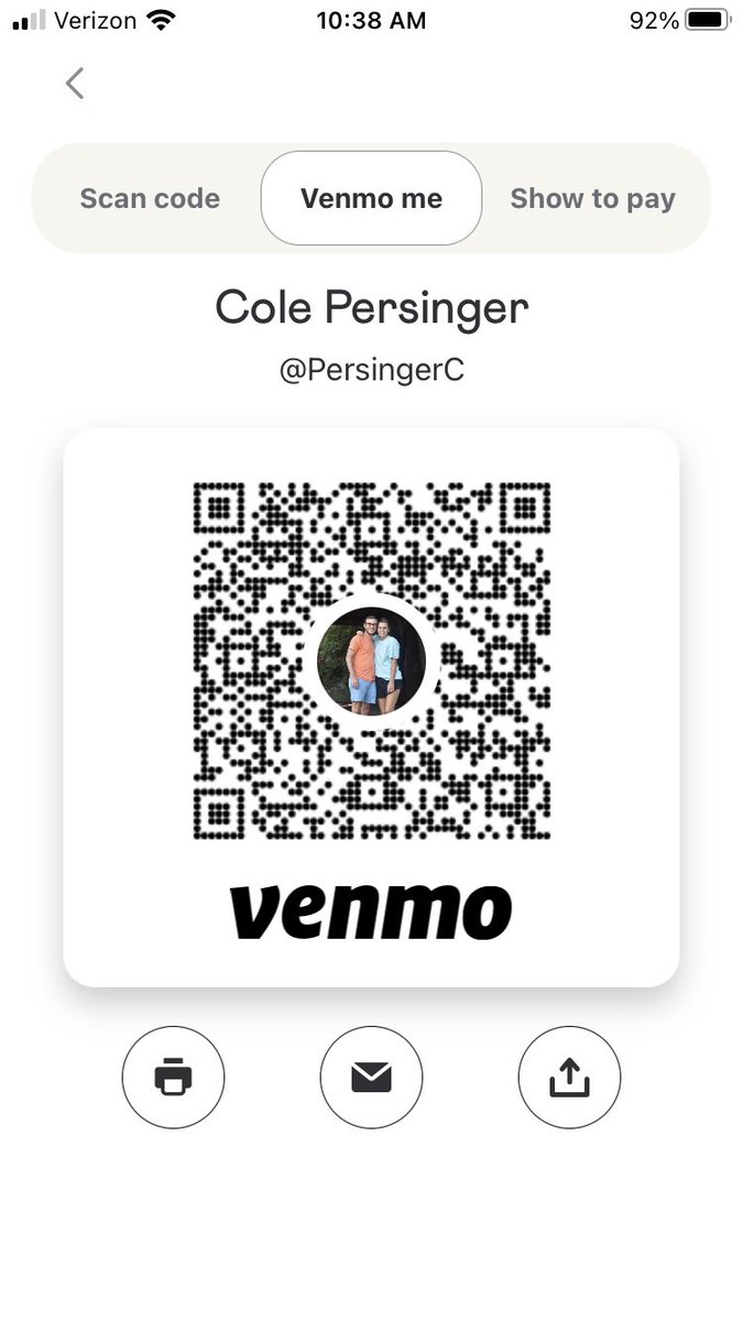 LColePersinger's tweet photo. @Venmo Never win this but it’s worth a shot https://t.co/PcJDtqho74