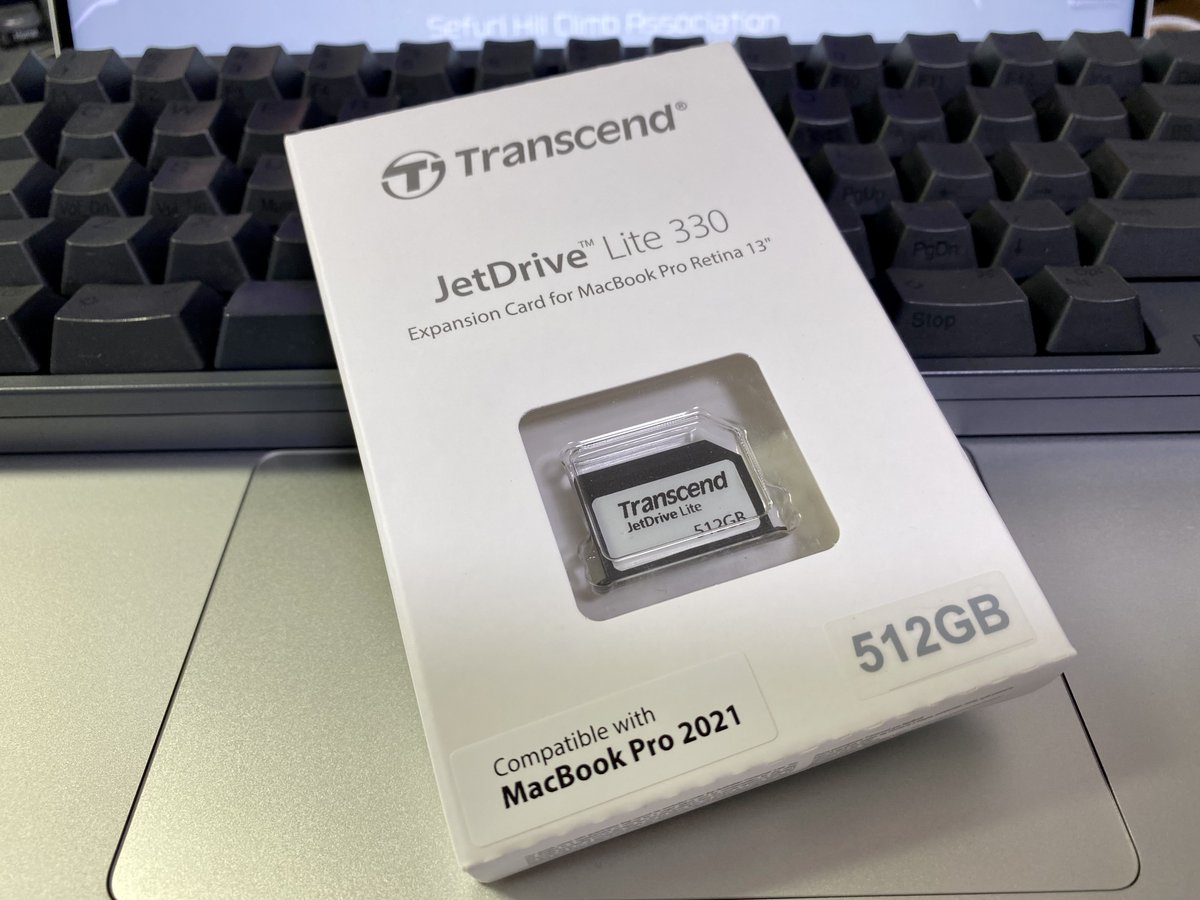 mousepancyo's tweet photo. トランセンドのJetDrive Lite330(512GB)も到着。これは内蔵SSDを拡張する感覚でSDカードスロットに付けっぱなしにできるので便利ですね。
#transcend #jetdrive https://t.co/zzA5JBDM6X