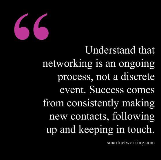 Tuiono27's tweet photo. Keys to networking:

1. Its not what others can do for you, it’s what you can do for them! 
2. Genuine conversation
3. Finding common ground or relatable interest. 
4. Staying in touch! 

@WOLF_Financial @VonarxMayson @brad__dev @KarenSaitama1 @MaoriStyleNz https://t.co/QTZv1mivIg