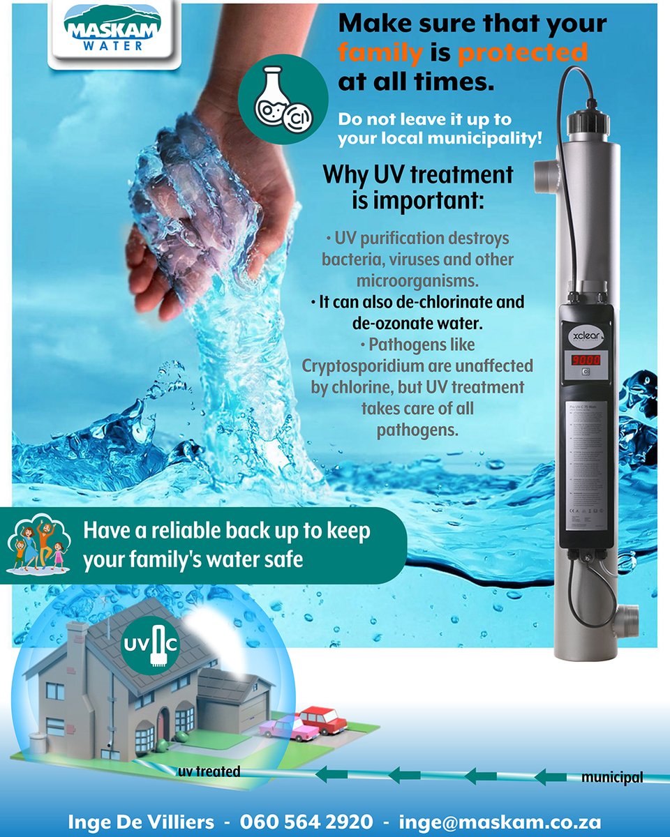 We have <a href="/MaskamWater/">Maskam Water</a>'s UV treatment products for sale. Contact us for a quote: sales@wet-sa.co.za