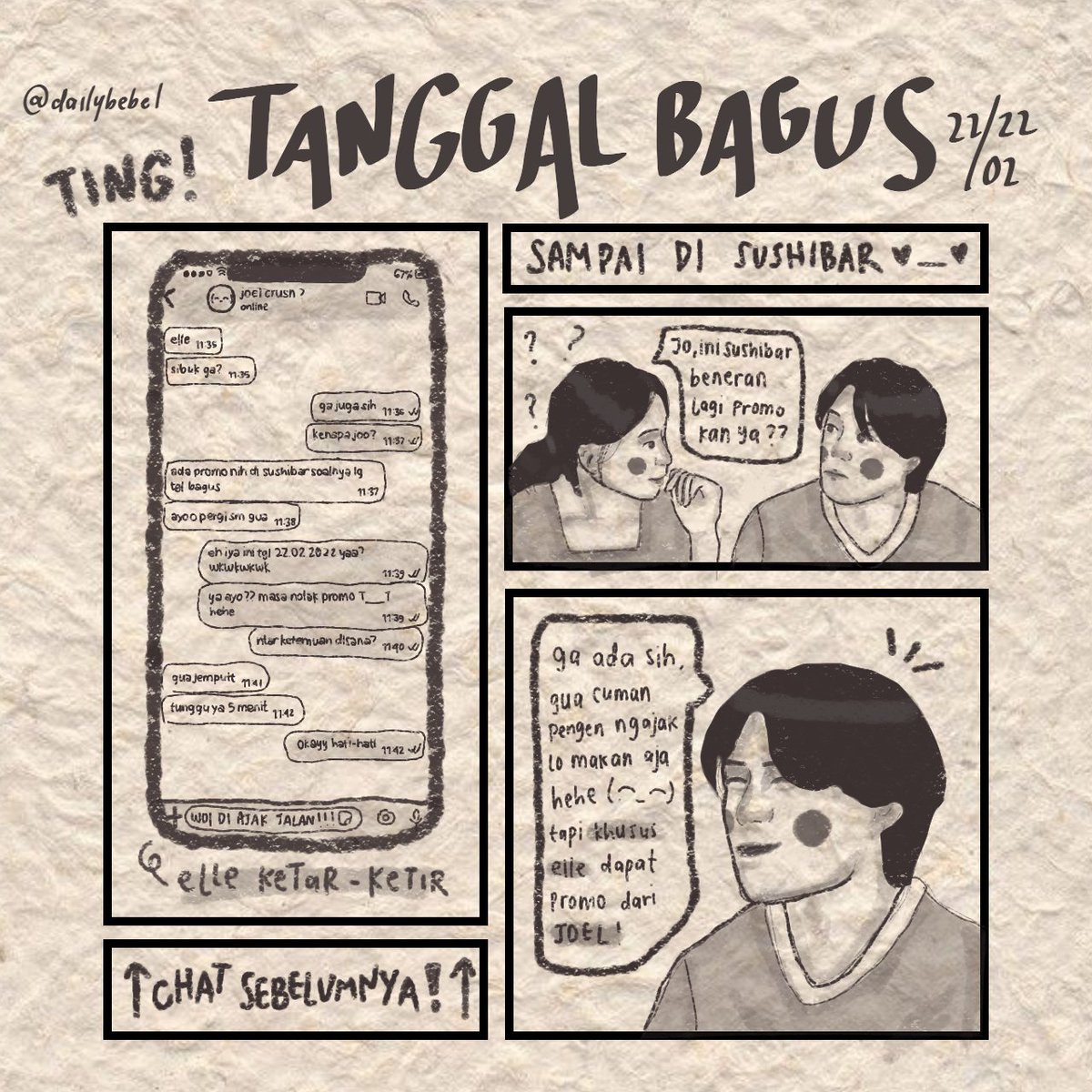 "khusu elle dapat promo dari joel"

lee jeno comic au -