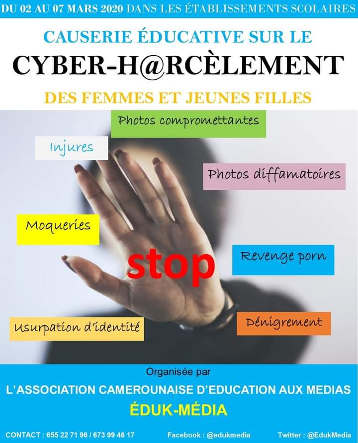EdukMedia's tweet photo. Les échanges que nous avions débuté en 2019 avec des jeunes filles devront s'intensifier à l'approche de la journée de la femme, pour contrer ce phénomène qui prend de l'ampleur.
#StopCyberHarcèlement https://t.co/9kfdJbuUBO