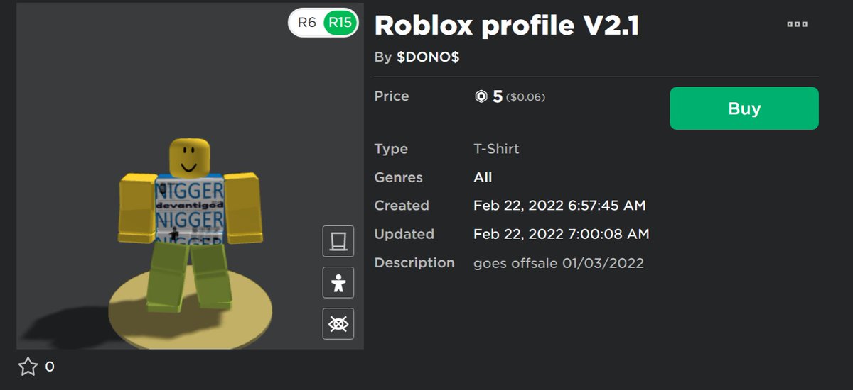 MrFBIAgent1's tweet photo. @L1fe_ofaM0nster @Roblox @GamingParlo @SharkBloxYT there is actually a t-shirt that is not banned with a n word on it https://t.co/yCZ739dxf4