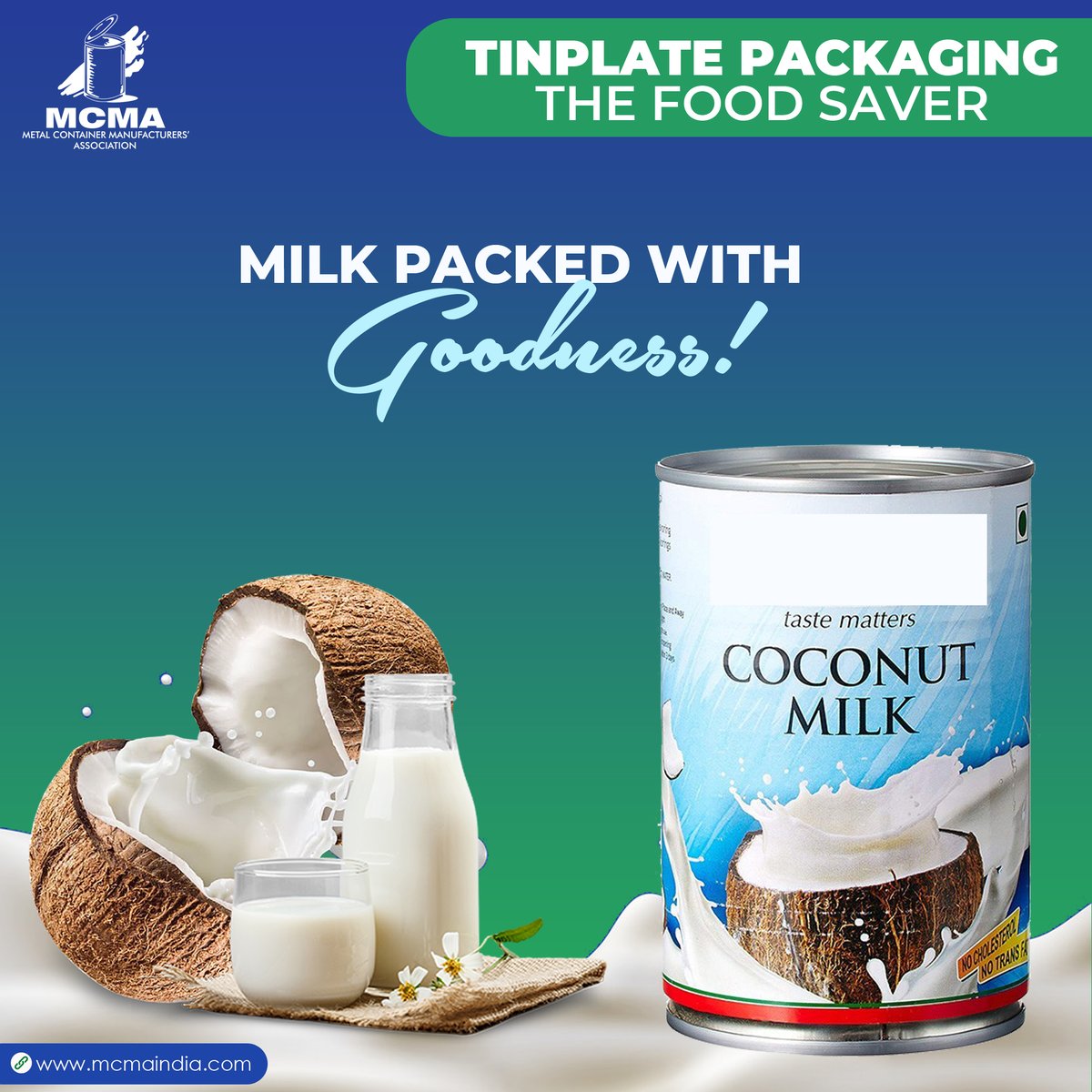 MCMA_SPEAKS's tweet photo. Coconut milk stored in a tin container can be stored at normal room temperature. Canned coconut milk is considered to be authentic and organic because of its self-stability which doesnโt require any sugar or preservatives to keep it fresh.
#tinpackaging
#metalpackaging https://t.co/KC5zVH60dP