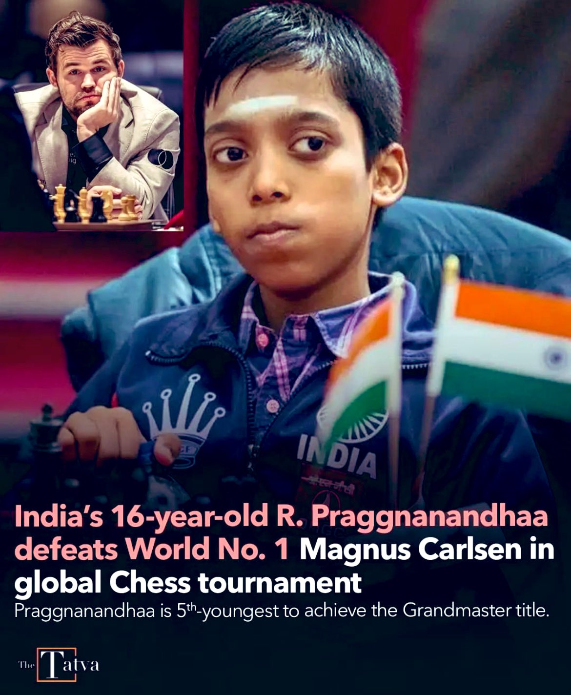 Indian grandmaster R Praggnanandhaa wins title in Norway chess open