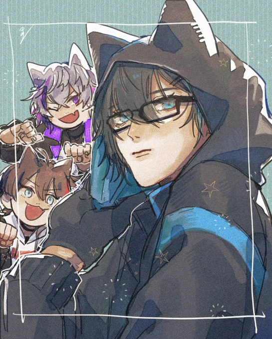#灰画 #絵スコート #さ絵ぐさ 
 メシャ猫 