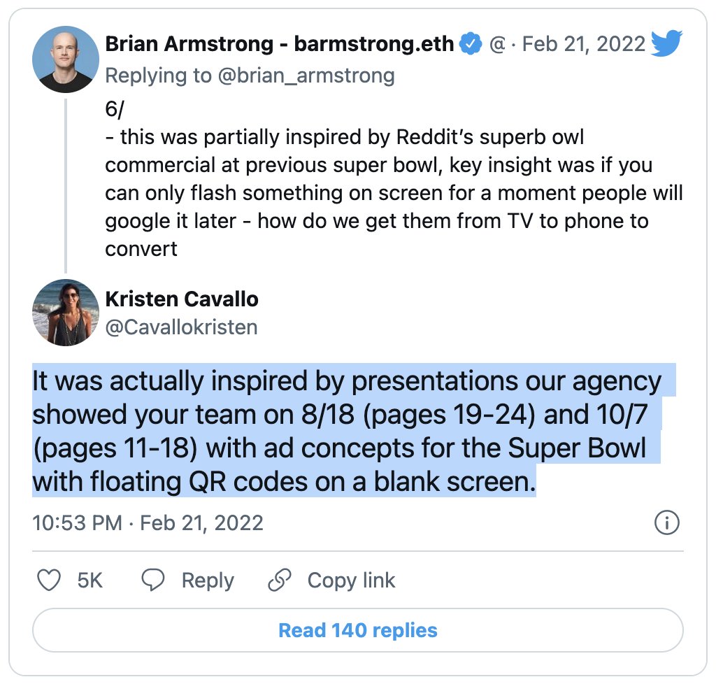 TapanGargPL's tweet photo. Most agencies have faced this... We don't react because of the risk to future business. 

I'm glad @Cavallokristen had the courage to call it out. We all need to start doing that. 

@brian_armstrong actually said, "No agency would have done this ad". https://t.co/NMH75OSMvT