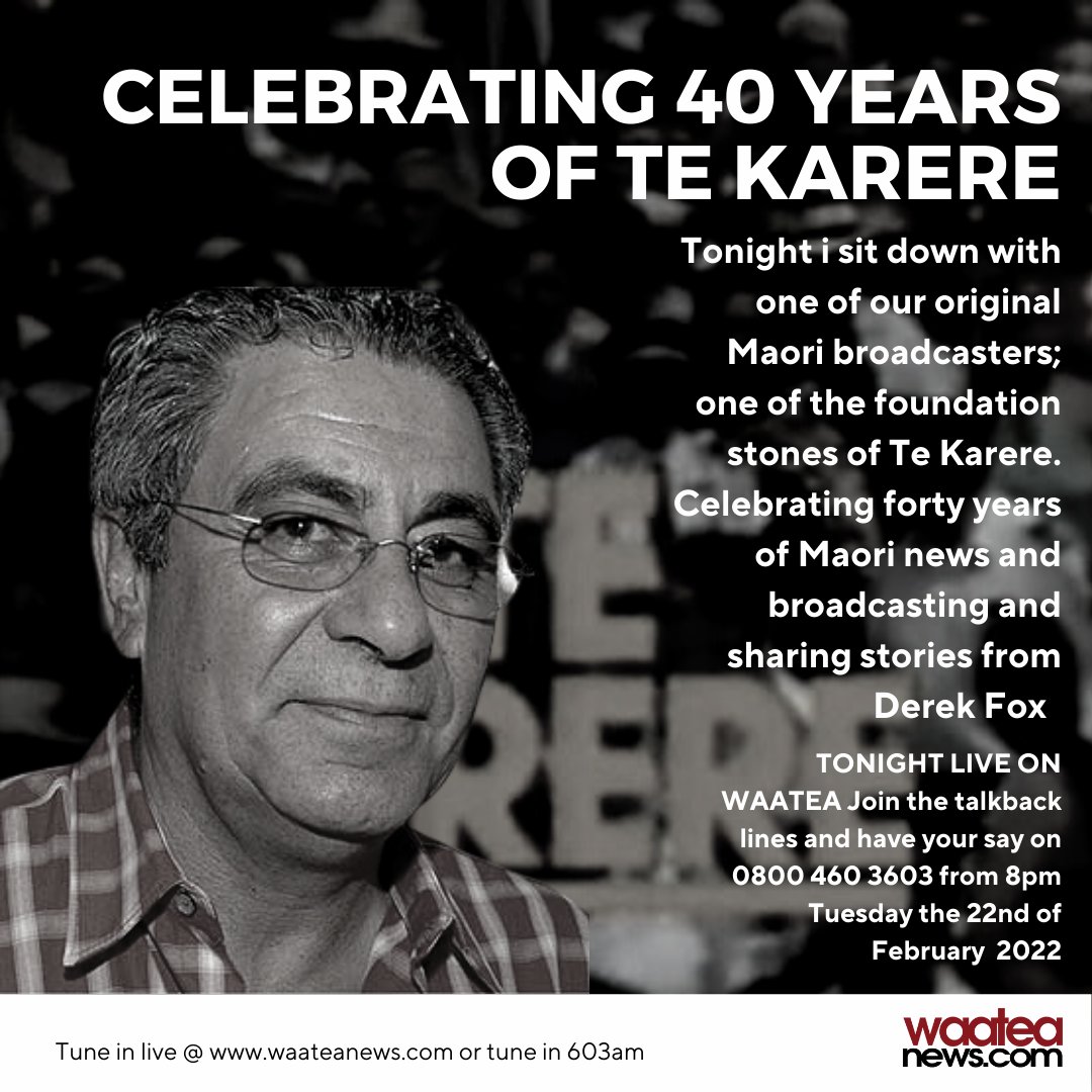 tukakimatt's tweet photo. Tonight on 603am https://t.co/bDOnH0ukCX i sit down with #DerekFox veteran #Maori #NZ broadcaster on 40 years of @TeKarereTVNZ and on why he thinks the protestors in #Wellington need to go home - #endprotest - he should know he's covered most of the large #NZ Protests https://t.co/AupGcEDN69