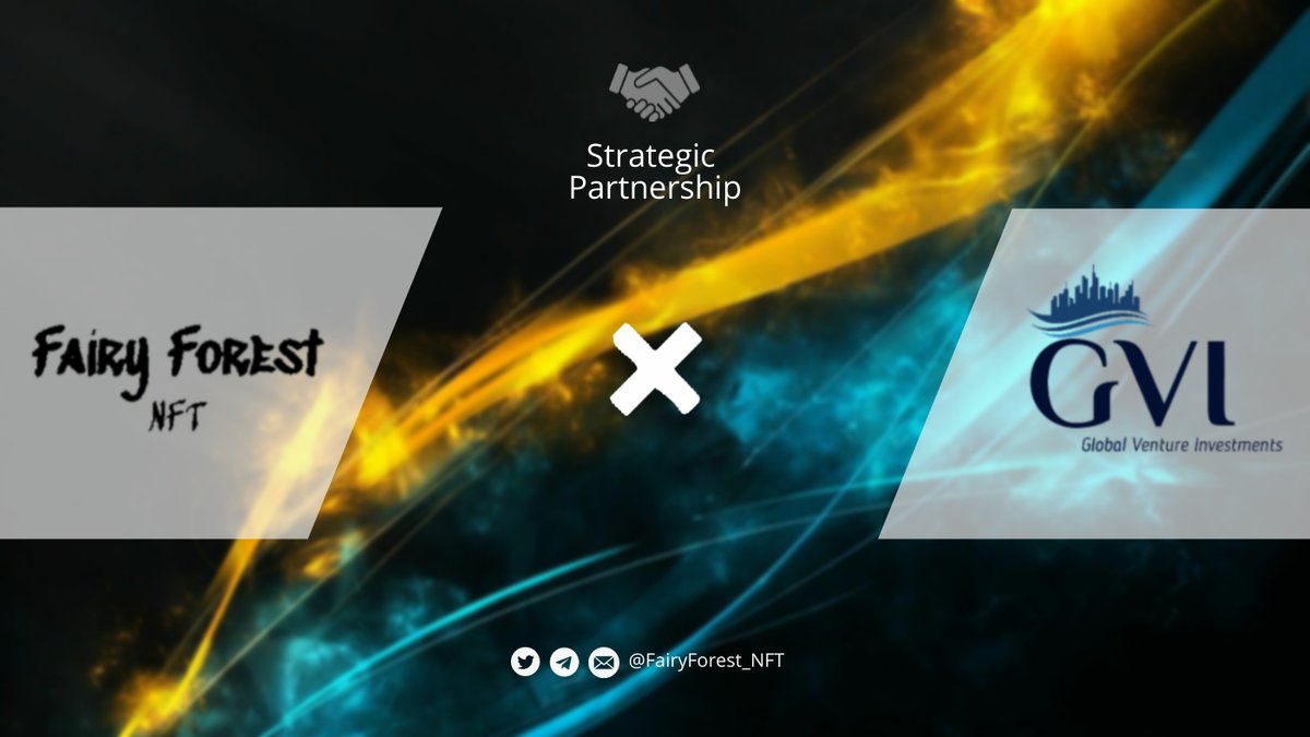 📢 Strategic Partnership Announcement 📢

🤝 Fairy Forest NFT is excited to announce a strategic partnership with Global Venture Investments 

🏢 GVI is a multi-stage crypto and fintech investment community
🔗medium.com/@FairyForestNF…
#P2E  #NFTs  #Metaverse