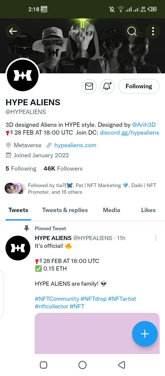 POrmacido's tweet photo. @Shill_Ronin @HYPEALIENS done https://t.co/WAZyc6TFR1