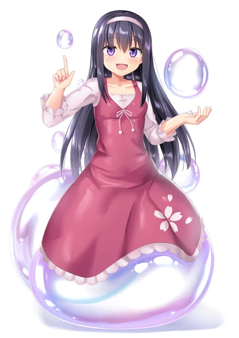 【Skeb】シャボン玉のバーチャルビデオ屋 輝鳴紅葉さんを描きました 
