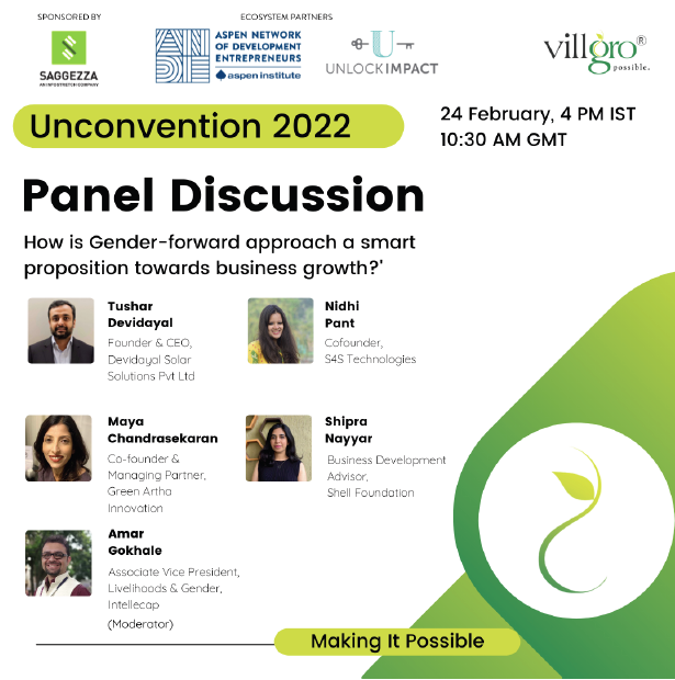 SankalpForum's tweet image. Amar Gokhale , AVP, Livelihoods and Gender, @IntellecapTweet is a Speaker at Unconvention 200 by Villgro on the topic, ‘How is Gender-forward approach a smart proposition towards business growth’ on 24th Feb at 4 PM IST

Read more - linktr.ee/Unconvention_V…

#Gender #Intellecap
