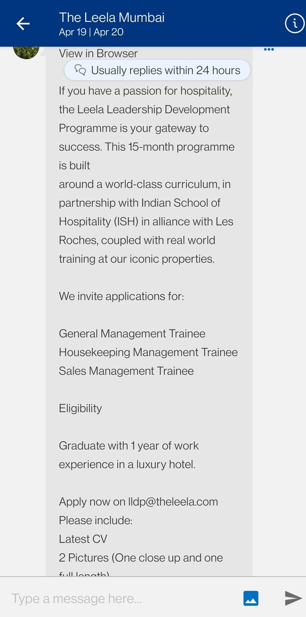 Anish_2092's tweet photo. I booked a stay with @TheLeelaHotels through @bookingcom and they outright sent my broke ass an opportunity to work with them😭 #whateven https://t.co/DvKjCr73Cl