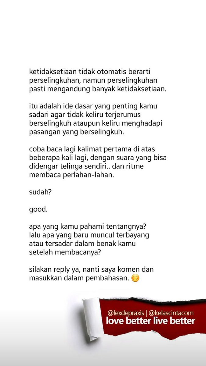 gtnrll's tweet photo. Gara2 lagi rame ngomongin mbak mawar afi, jadi meresapi lagi highlightnya ko lex ttg perselingkuhan. Yg mo baca mpe abis follow aja ignya ya Lexdepraxis https://t.co/Cc2zTmiFuT