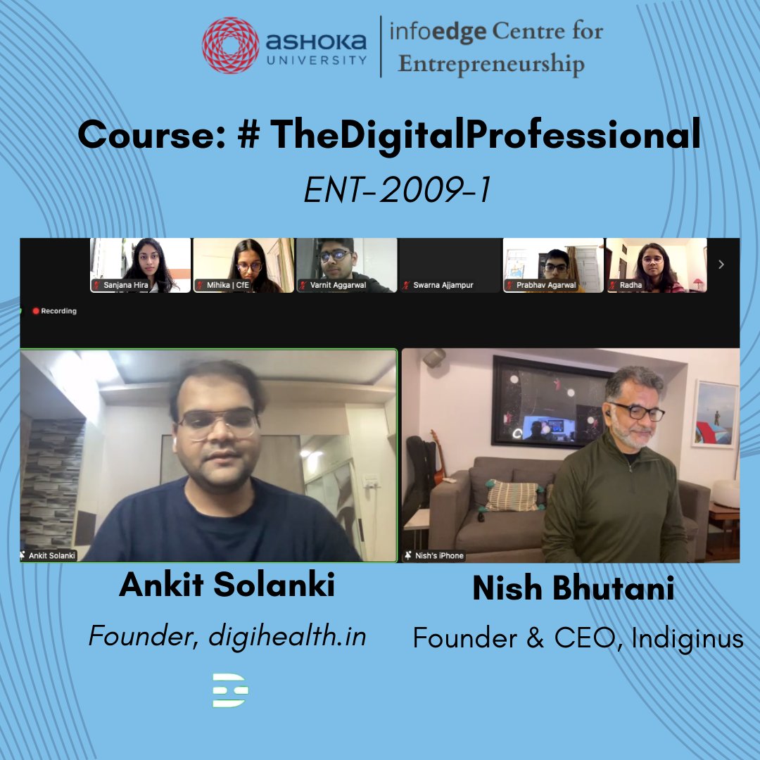 InfoEdge Centre for Entrepreneurship @ Ashoka Univ tweet media