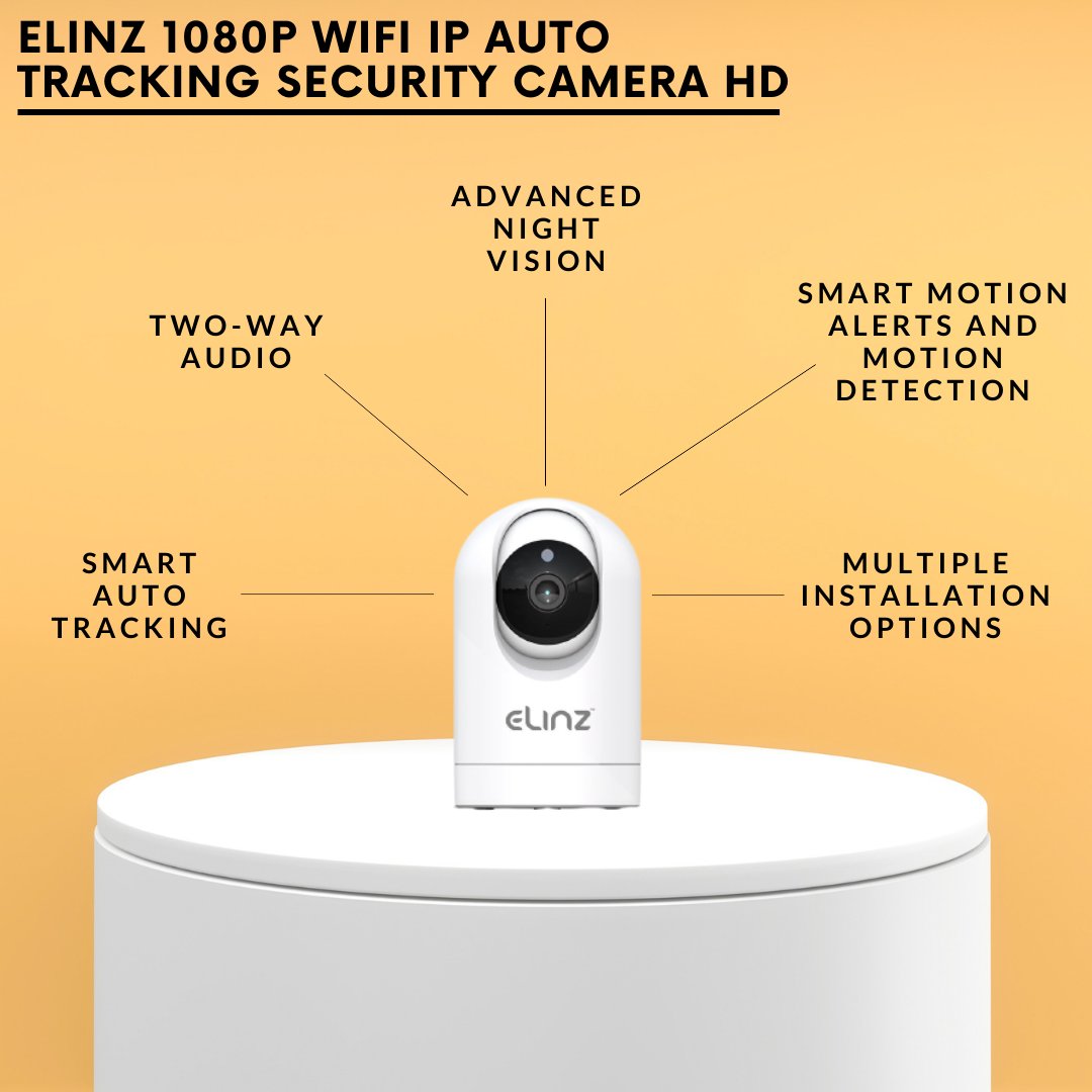 elinzdirect's tweet image. Read our latest blog elinz.com.au/blog/get-to-kn… and let me show you what the Elinz 1080P Wifi IP Auto Tracking Security Camera HD can do and how you can spend less than $100 on a high-quality security camera!

#SecurityCamera #CCTVcamera #AutoTrackingCamera