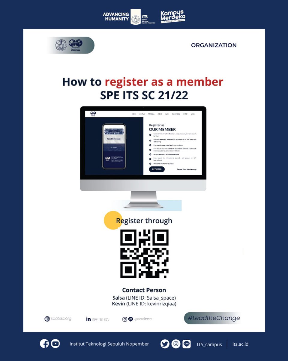 its_campus's tweet photo. Don’t miss out on this exclusive opportunity of becoming a part of SPE ITS SC 2021/2022!

Register yourself through the link below:
https://t.co/7CM1ffjYJb
Follow further instructions.

#ITSSurabaya #ITSCampus #SPEITSSC #LeadTheChange https://t.co/hlIikDFZig
