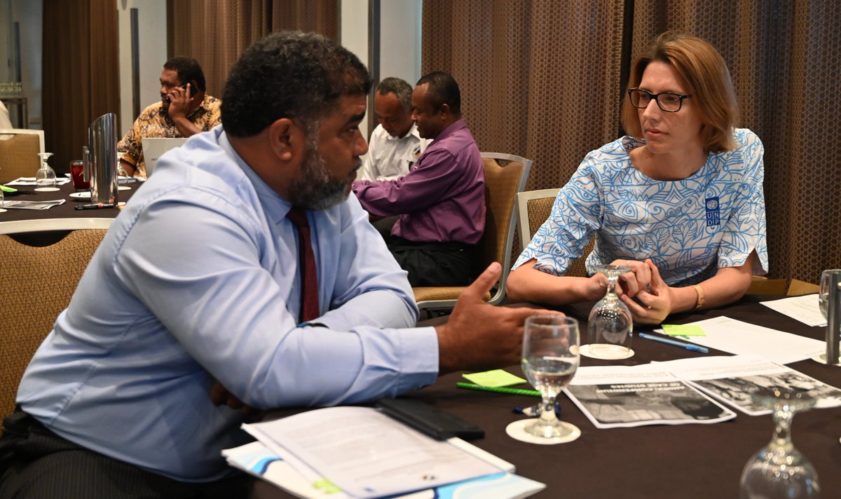 MRMDFiji's tweet photo. A 2-day workshop focused on the review &amp; strengthening of @MRMDFiji's #RID practices concluded in Suva today.
Supported by the #UNDP #Gov4Res Project, discussions included learning from a year of implementing risk informed community projects that have improved lives in #RuralFiji https://t.co/J8DahD1hVi