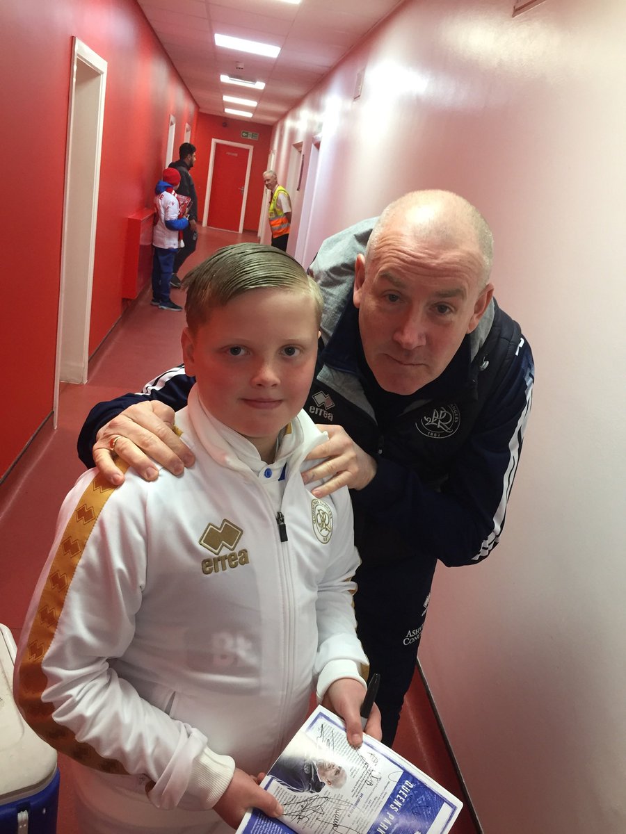 mwhelan1968's tweet image. Happy Birthday to my boy Luke,here with the Boss @MarkWarburton9 @QPR