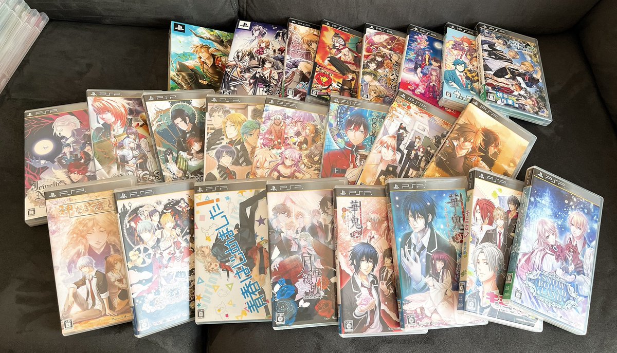 昨日ゲーム箱から出してみた積みゲーたち🕺✨ PSPソフトが圧倒的に多い