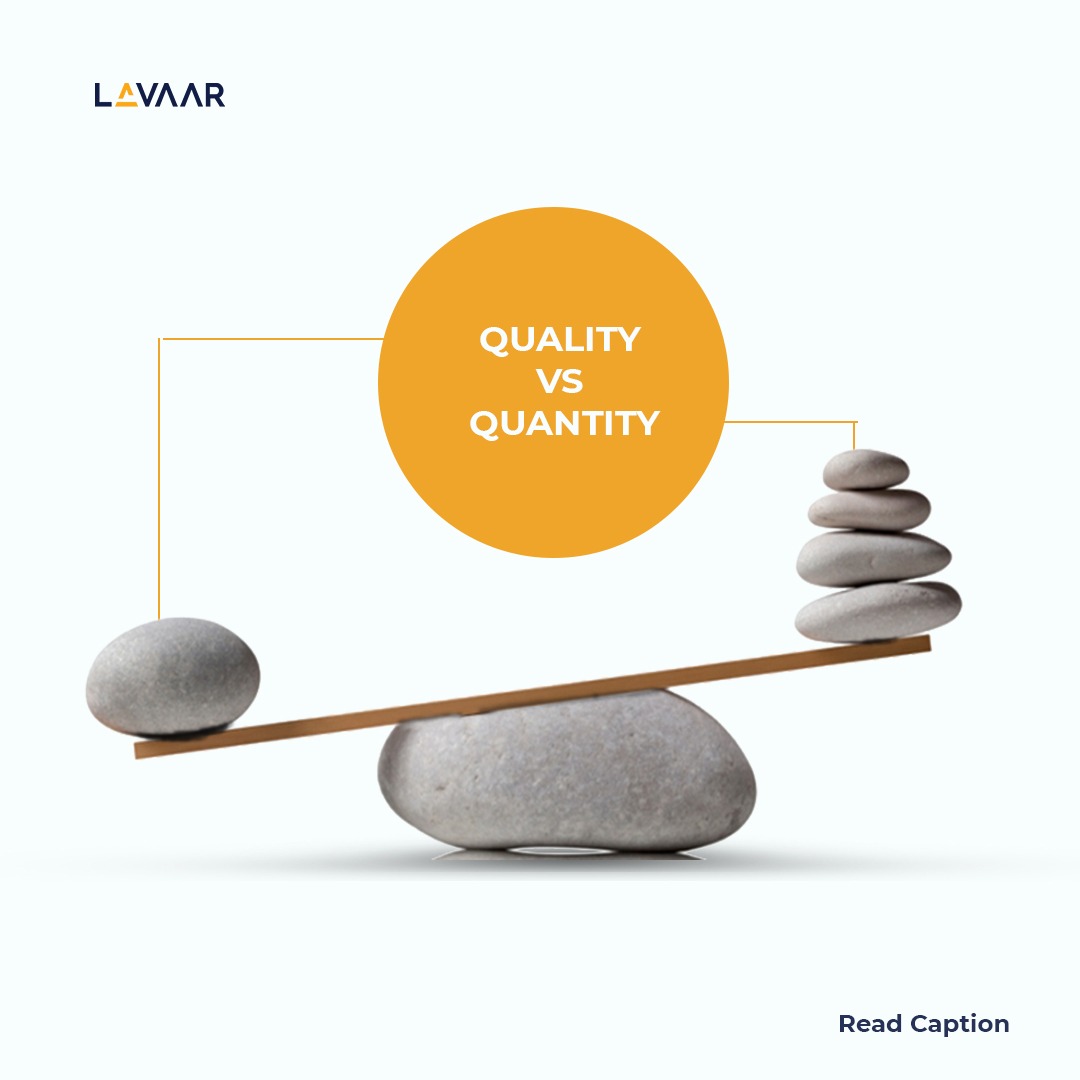 lavaaratelier's tweet photo. QUANTITY OVER QUALITY?

What is Quantity?
Is the amount of a material or abstract thing not usually estimated by spatial measurement. 

What is Quality?
Is the standard of something as measured against other things of a similar kind; the degree of excellence of a thing! https://t.co/qo2JySifKz