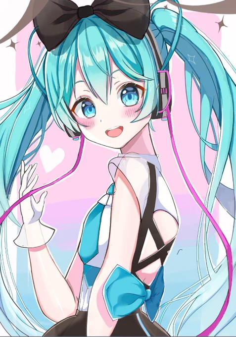 まくはりちゃん︎💖
#初音ミクイラスト
#イラスト 
#マジミラ2016 