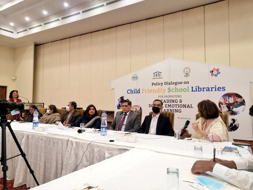 itacecorg's tweet image. MPA @aishachaudhary, Chair Standing Committee on Education @SchoolEduPunjab thanks ITA, @RoomtoRead, CSOs and devp partners in making #PakistanLiteracyProject a success. Reaffirms her support for #LibrariesforLearning, says she&apos;ll request for pre-budget allocation for Libraries.